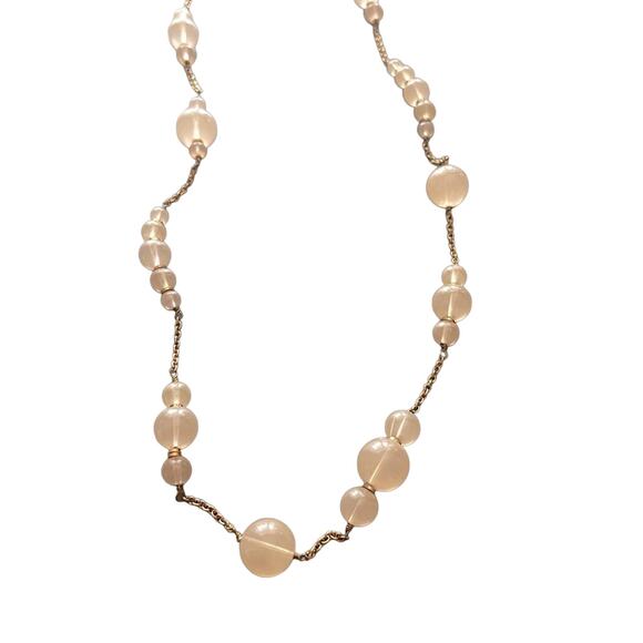 J. Crew Beaded Gold Tone Necklace - Picture 1 of 7